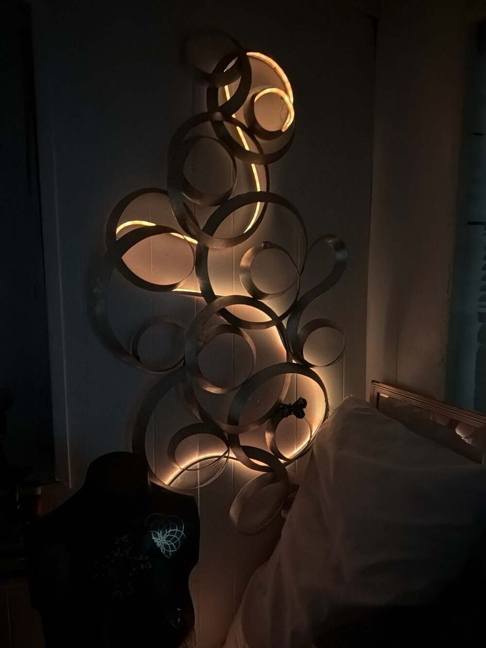 Vintage Curtis Jere 'Continuity' Brushed Steel Geometric Wall Sculpture